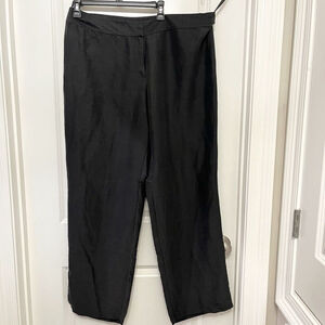 Eileen Fisher Women's 100% Silk Lightweight Straight-leg Chiffon Pants‎ Size XL